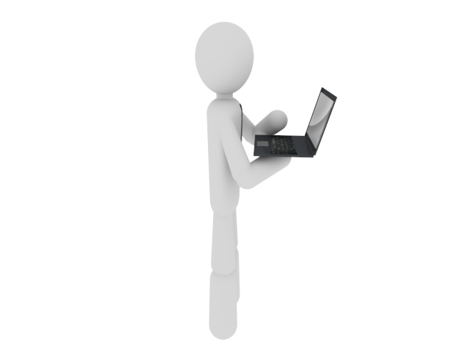 ノートパソコン / ビジネスアイテム - ワーキングイメージ/写真/無料/イラスト/フォト/フリーダウンロード