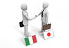 Italy and Japan / Businessmen shaking hands-Business | People | Free illustrations