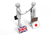 UK and Japan / Businessmen shaking hands-Business | People | Free illustrations