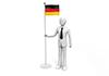 Businessman holding the German flag-Business | People | Free illustrations