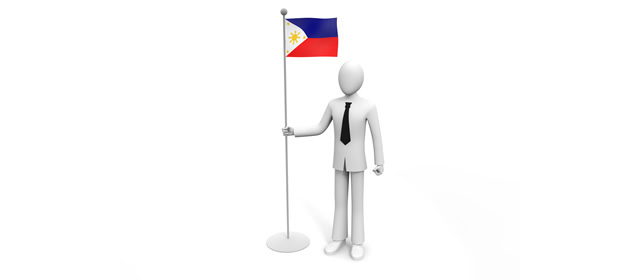 Philippines / Flag / Businessman / Overseas Office --Illustration / Photo / Free Material / Clip Art / Photo / Commercial Use OK