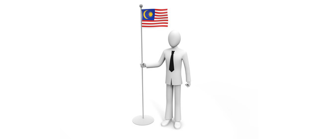 Malaysia / Flag / Businessman / Overseas Office --Illustration / Photo / Free Material / Clip Art / Photo / Commercial Use OK