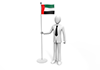 Businessmen holding the Arab flag-Business | People | Free illustrations
