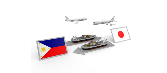 Philippine / Trade / Illustration / Airplane / Ship / Japanese Flag --Illustration / Photo / Free Material / Clip Art / Photo / Commercial Use OK