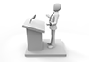 Office worker giving a speech --Business ｜ People ｜ Free illustration material