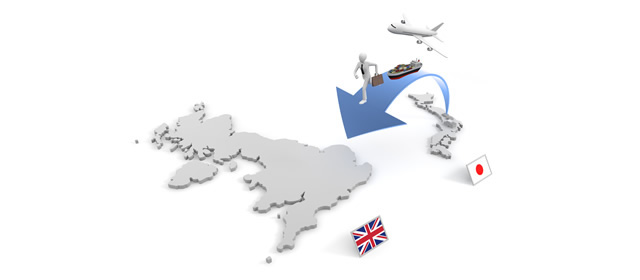 UK / Factory relocation / Overseas branch / Trade / Export --Illustration / Photo / Free material / Clip art / Photo / Commercial use OK