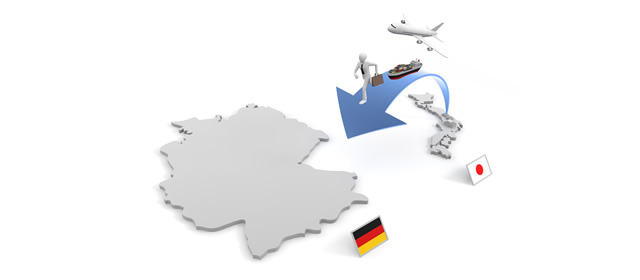 Germany / Factory relocation / Overseas branch / Trade / Export --Illustration / Photo / Free material / Clip art / Photo / Commercial use OK