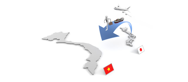 Vietnam / Factory relocation / Overseas branch / Trade / Export --Illustration / Photo / Free material / Clip art / Photo / Commercial use OK