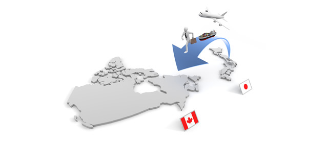 Canada / Factory Relocation / Overseas Branch / Trade / Export --Illustration / Photo / Free Material / Clip Art / Photo / Commercial Use OK