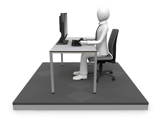 Desk work / office work-illustration / photo / free material / clip art / photo / commercial use OK