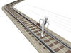 Hurry | Run | Railroad tracks | Businessmen-Business | People | Free illustrations